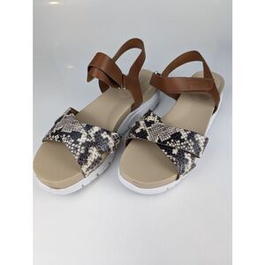 Womens Cole Haan Zerogrand Sandals - Honey/Snake Print, Size 10.5 B US [W24378]